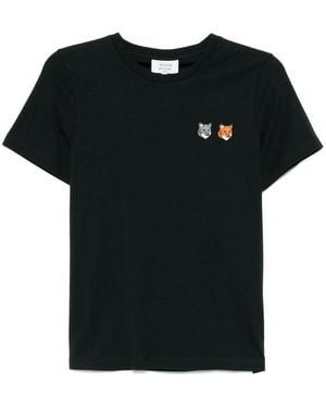 Maison Kitsuné Cotton T-Shirt - Black