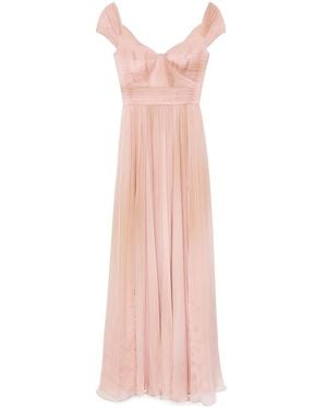 Elie Saab Pleated Gown - Pink