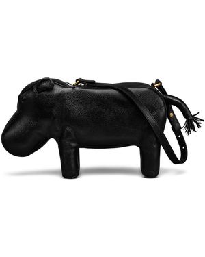 Thom Browne Hippo-Motif Shoulder Bag - Black