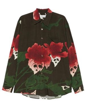 Our Legacy Hell Of Ween Print Above Shirt - Green
