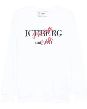 Iceberg Graphic Print Sweatshirt - White