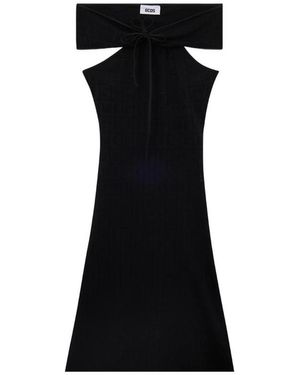 Gcds Cut-Out-Design Maxi Dress - Black