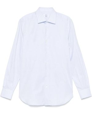 CAMICERIA MAZZARELLI Mini-Check Shirt - White