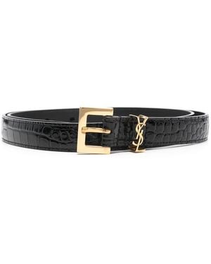 Saint Laurent Belts - Black