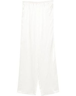 Co. Elastic-Waistband Trousers - White