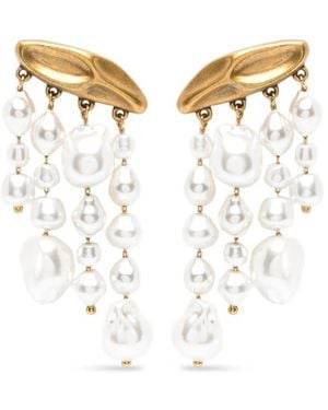 Cult Gaia Faux-Pearl Drop Earrings - Metallic