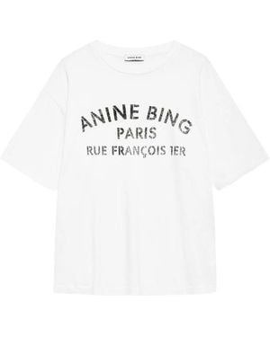 Anine Bing Stencil Cohen Tee - White