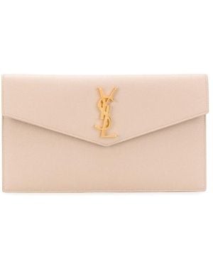 Saint Laurent Uptown Envelope Clutch - Pink