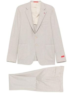 Isaia Neutrals Suits - White