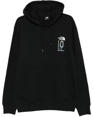 The North Face Graphic-Print Hooded Sweatshirt - Black