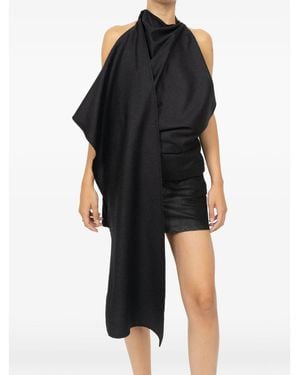 Rohe Draped Open-Back Top - Black