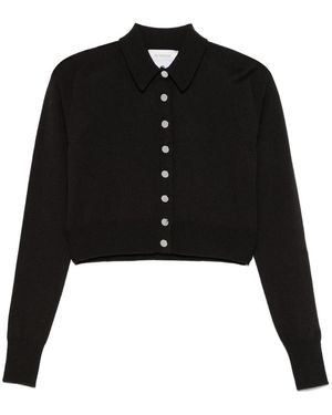 Sportmax Virgin Wool Polo Top - Black
