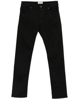 Jacob Cohen Logo-Patch Slim-Fit Jeans - Black
