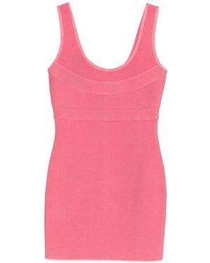 Hervé Léger Short Dresses - Pink