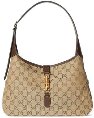 Gucci Jackie 1961 Gg Supreme Tote Bag - Brown