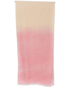 D'Aniello Fringed Ombré-Effect Scarf - Pink