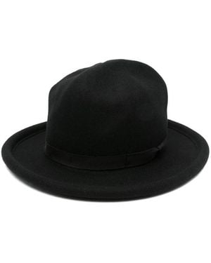 Yohji Yamamoto Wool-Felt Fedora - Black