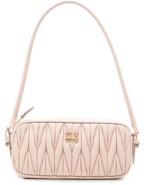 Miu Miu Leather Shoulder Bag - Red