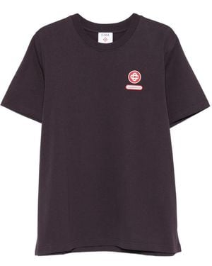 CASABLANCA Logo-Patch T-Shirt - Purple