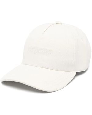 Saint Laurent Logo-Embroidered Corduroy Cap - White
