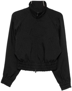 Y-3 Button-Detail Elasticated-Waist Jacket - Black