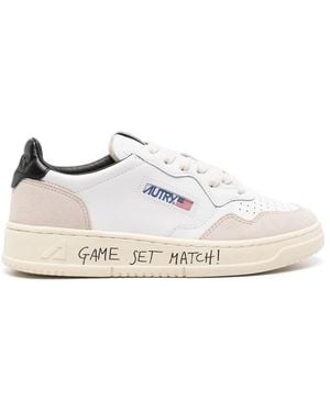 Autry Medalist Leather Trainers - White
