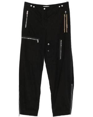 Fendi Zip-Detail Cargo Trousers - Black
