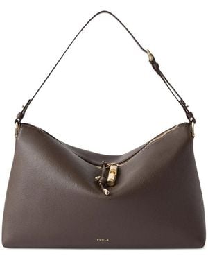 Furla Debby Shoulder Bag L - Brown