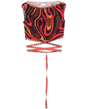 PUCCI Sleeveless Tops - Red