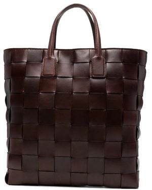 Dragon Diffusion Pino Woven-Design Tote Bag - Brown