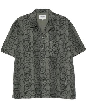 Carhartt Shirt Snakeskin Print - Grey