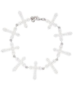 DARKAI Cross Tennis Bracelet - White