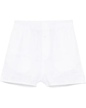 Riviera Linen Shorts - White