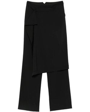 LE SULLY STUDIO Layered-Panel Tailored Trousers - Black