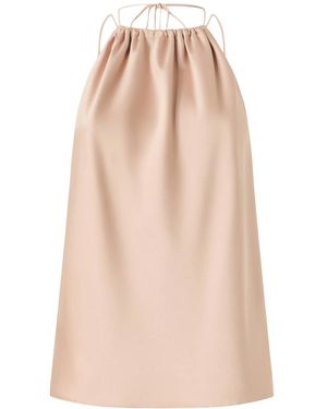 Pinko Top With Adjustable Straps And Gathered Neckline - Pink
