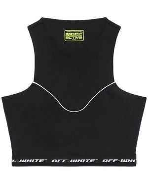 Off-White c/o Virgil Abloh Logoband Crop Top - Black