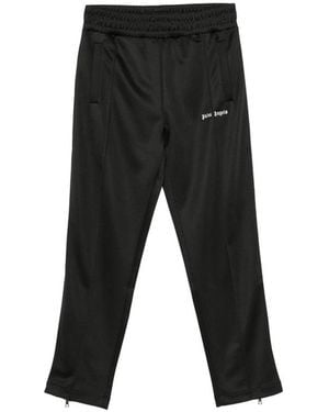Palm Angels Logo-Embroidered Track Trousers - Black