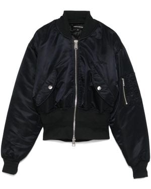 Purple Brand Brand Twill Bomber Jacket - Black