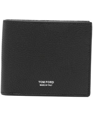 Tom Ford Logo-Print Wallet - Black