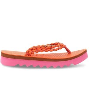 Havaianas Braided Platform Flip-Flops - Red