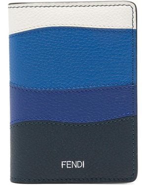 Fendi Colourblock Wallet - Blue