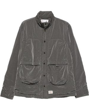 RANRA Button-Up High-Neck Jacket - Grey