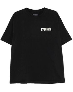 R H U D E © Ramatuelle Intl Graphic T-Shirt - Black