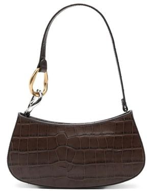 STAUD Crocodile Effect Bag - Brown