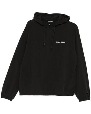 Calvin Klein Outerwear Hooded Jacket - Black