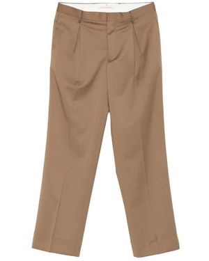 BRIGLIA Tailored Trousers - Brown