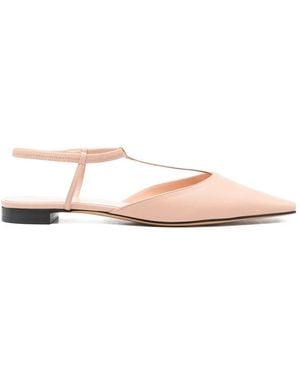 Eraldo Point-Toe Flat Court Shoes - Pink
