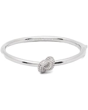 Kate Spade Sailor's Knot Crystal-Embellished Bangle - White