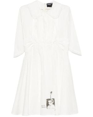 Enfants Riches Deprimes Graphic-Print Mini Dress - White