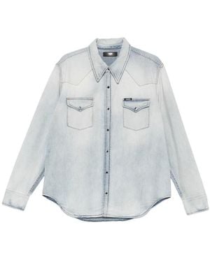Amiri Western-Style Denim Shirt - Gray